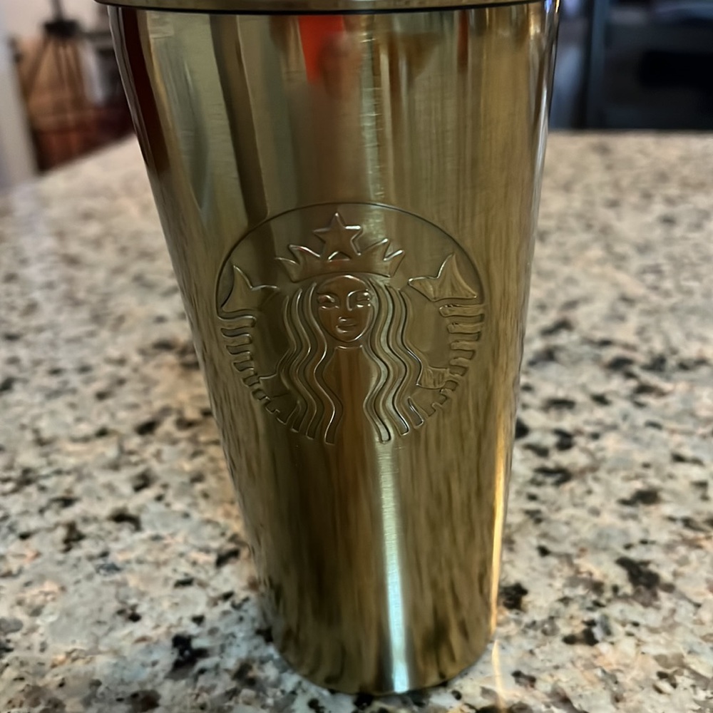Starbucks gold tumbler - Picture 2 of 5